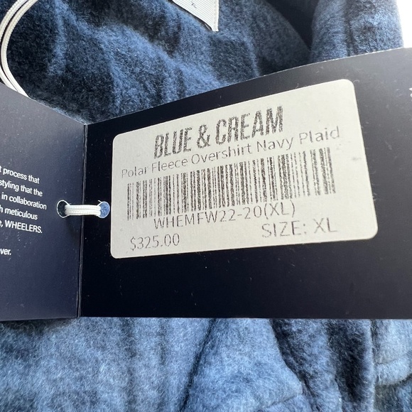 Blue & Cream Flannel - Picture 1 of 4